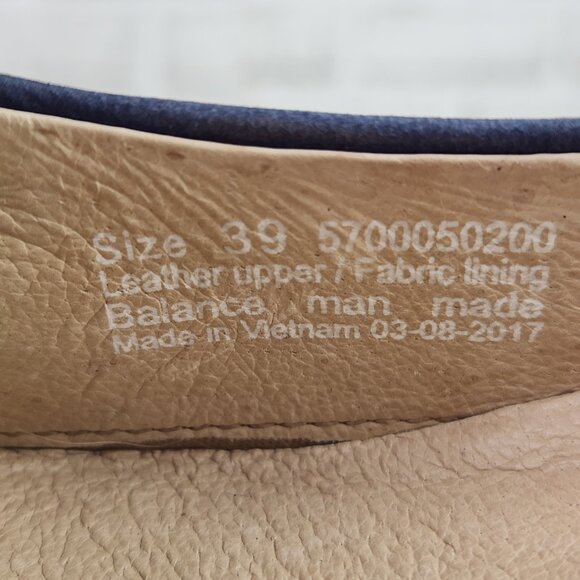 Dansko Lisanne Flat Women's Sz 9 EU 39 Blue Slip On Flats Ballerina Comfort Shoe - Picture 10 of 10